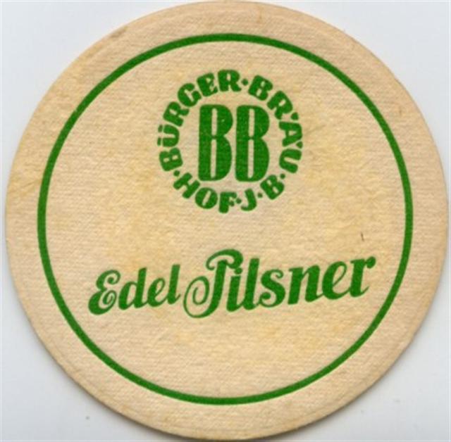 hof (ho-bay) brger (rund) 5a (215-edel pilsner-fette schrift-grn)